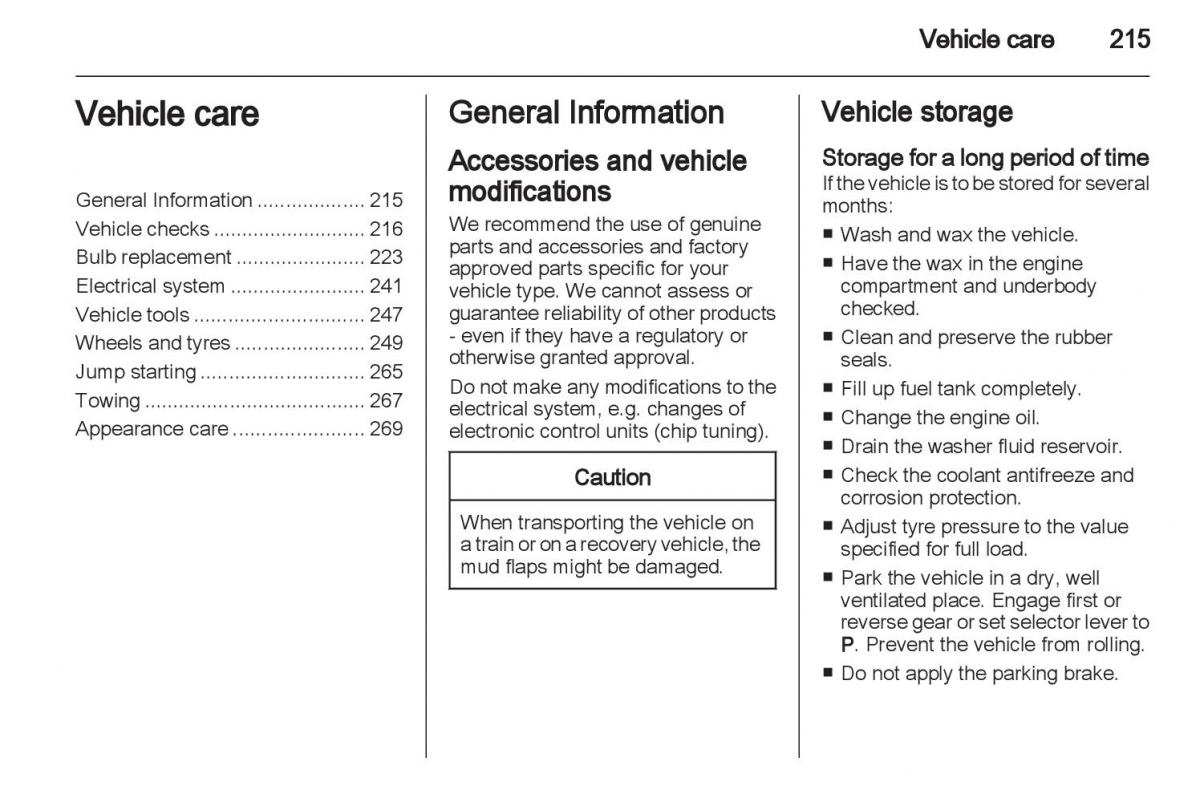 Manual Opel Astra J / page 217