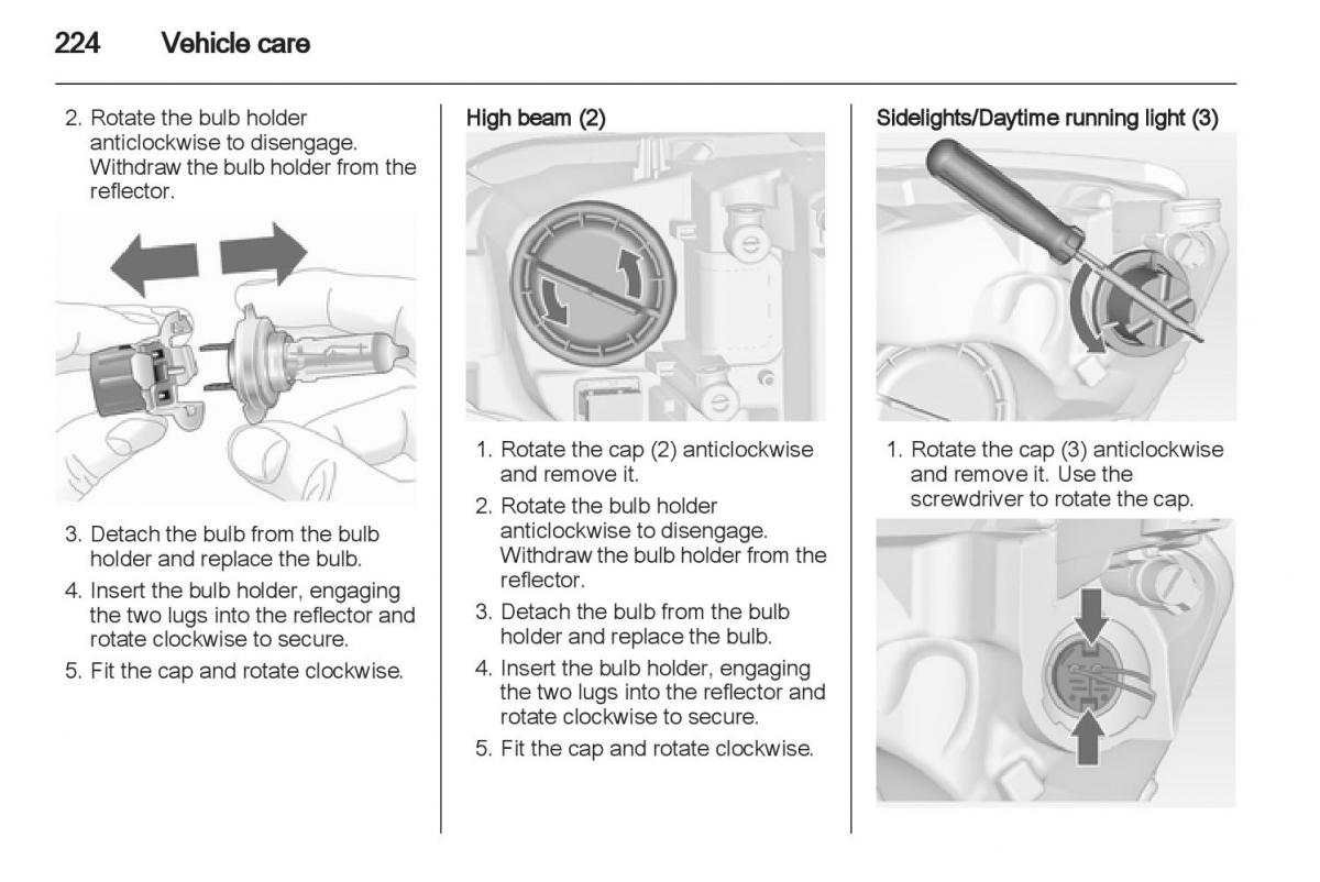 Manual Opel Astra J / page 226