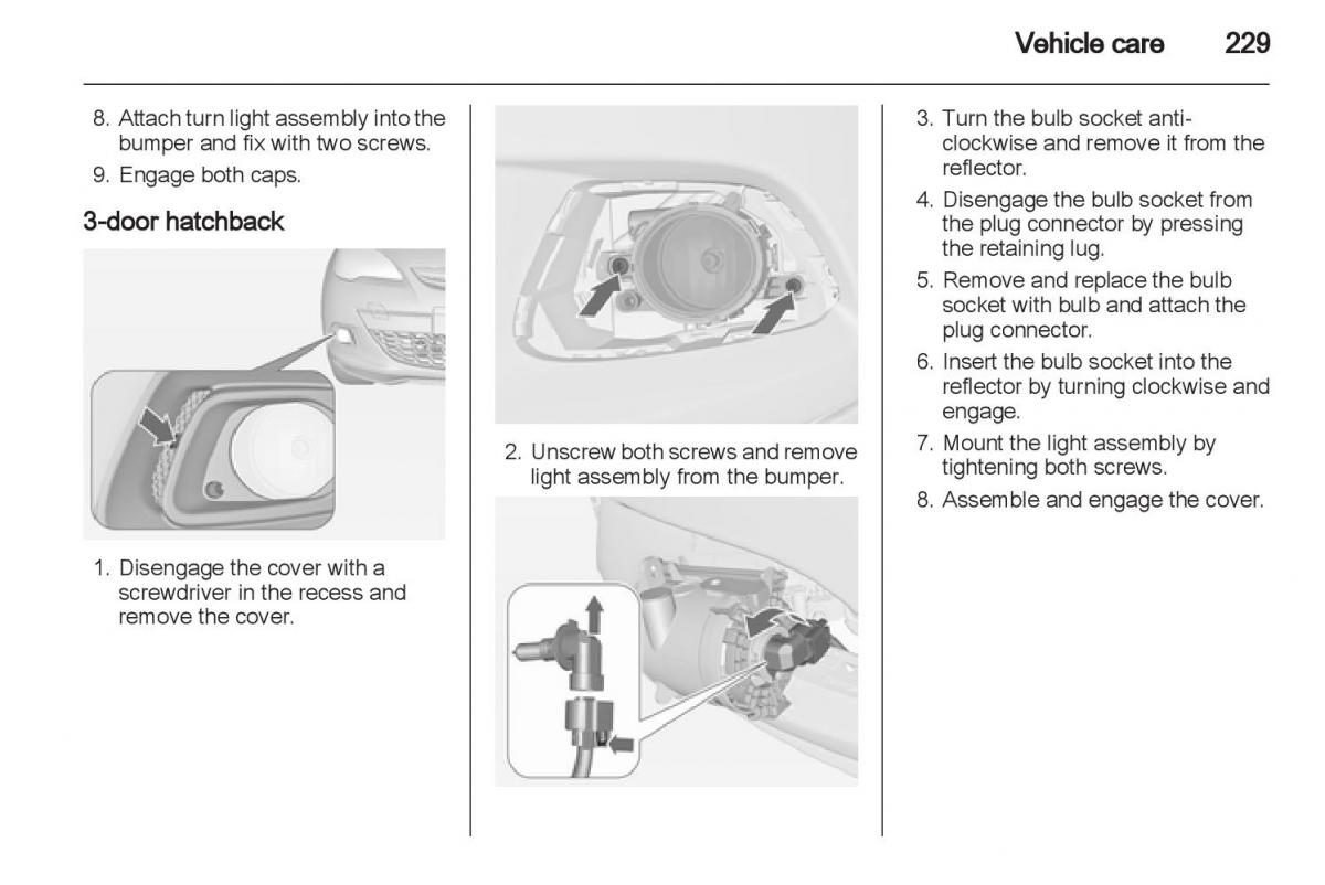 Manual Opel Astra J / page 231