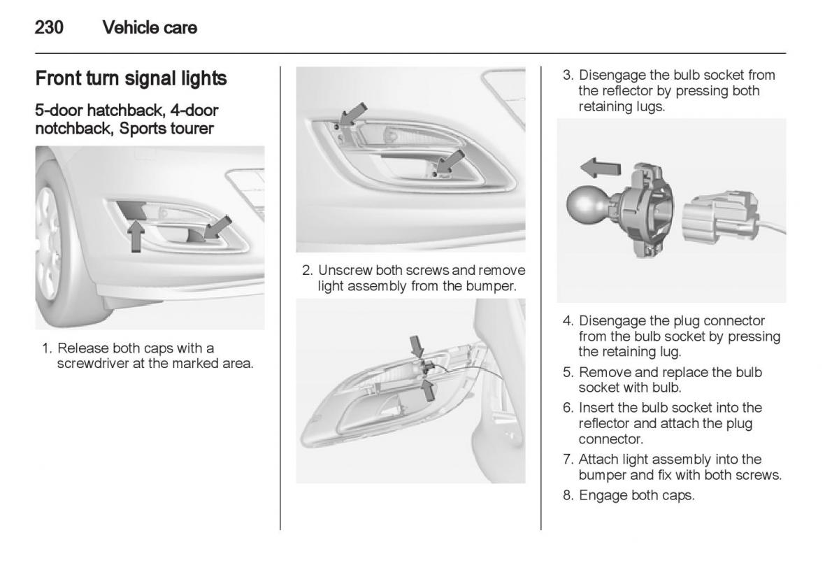 Manual Opel Astra J / page 232