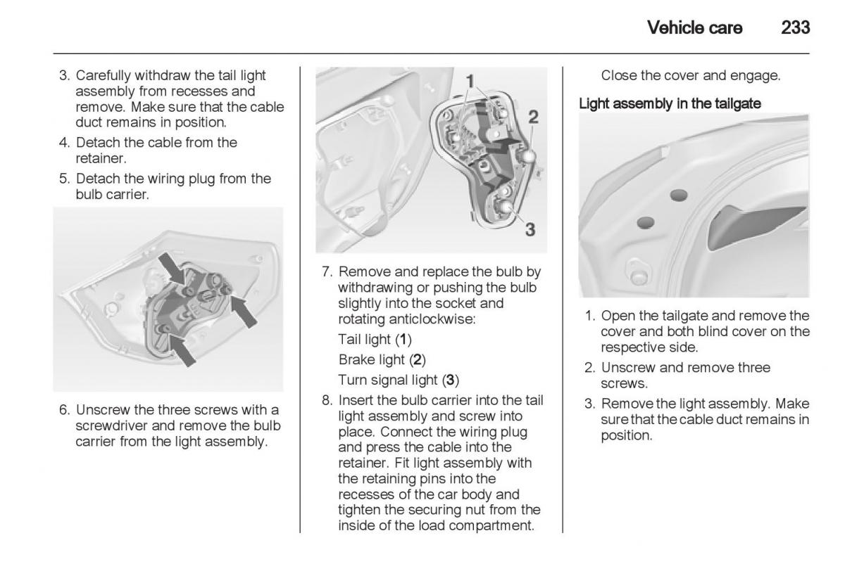 Manual Opel Astra J / page 235