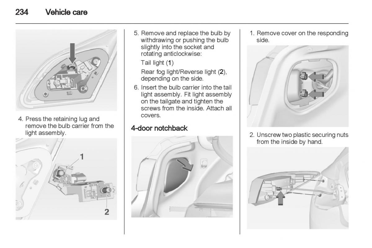 Manual Opel Astra J / page 236