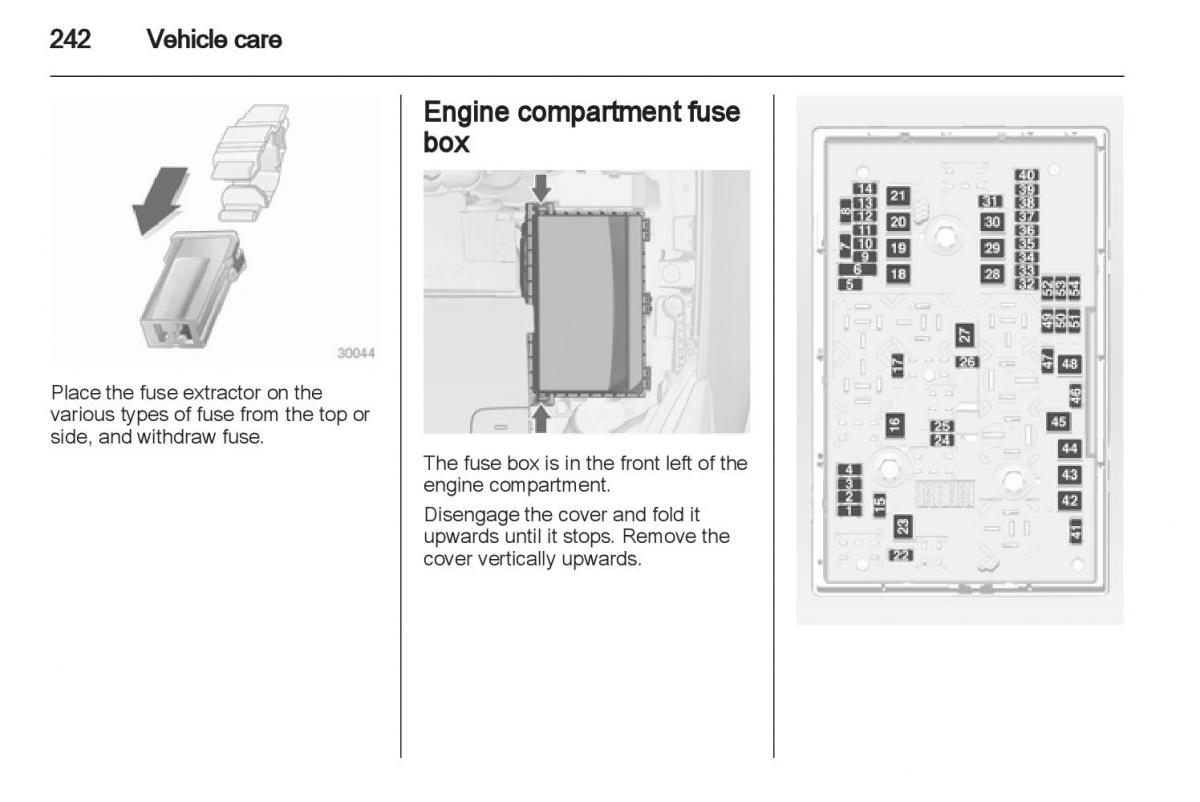 Manual Opel Astra J / page 244