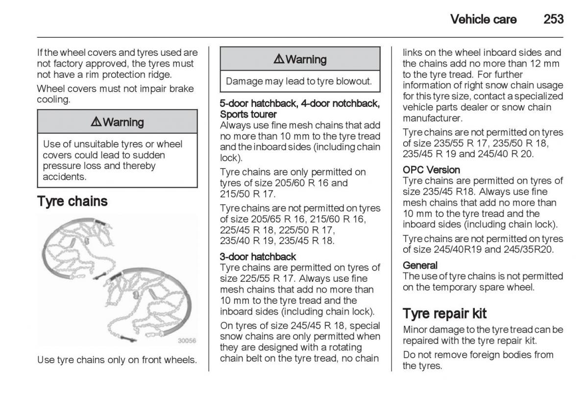 Manual Opel Astra J / page 255