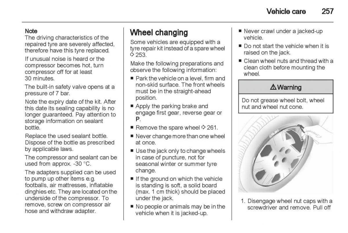 Manual Opel Astra J / page 259