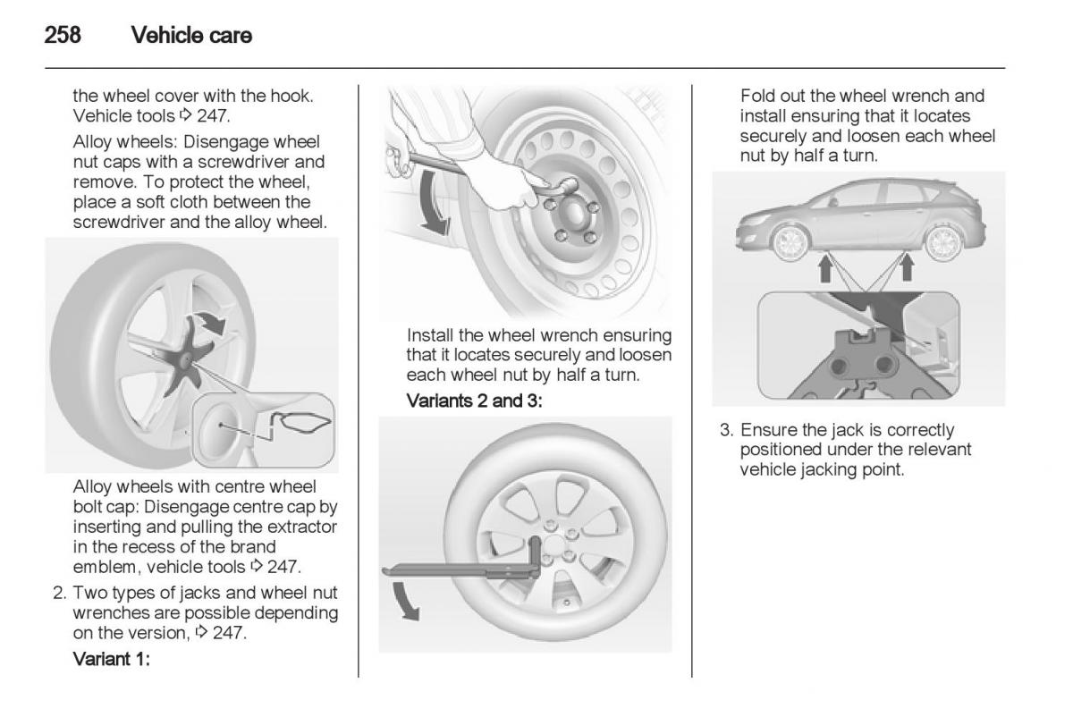 Manual Opel Astra J / page 260