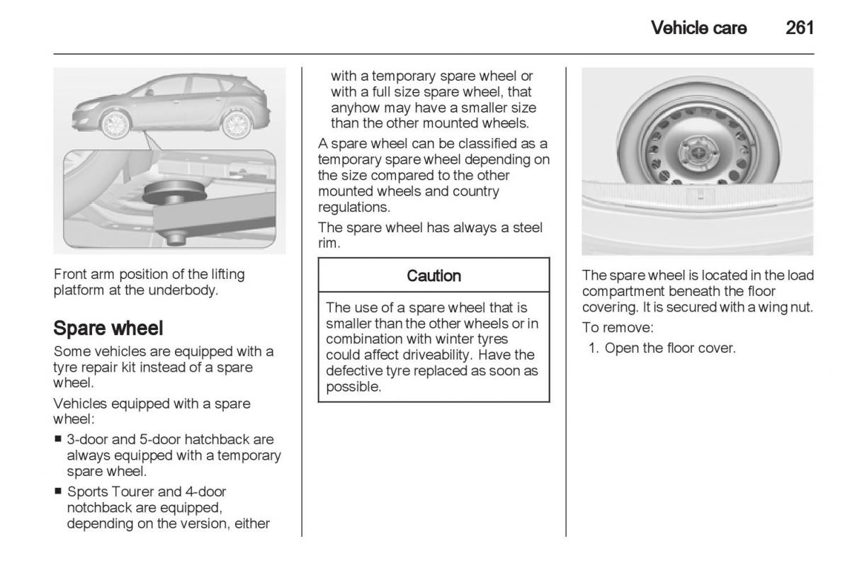 Manual Opel Astra J / page 263