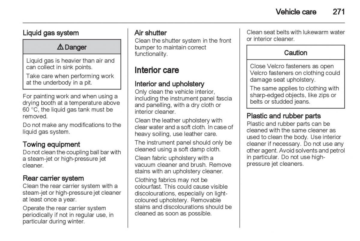 Manual Opel Astra J / page 273