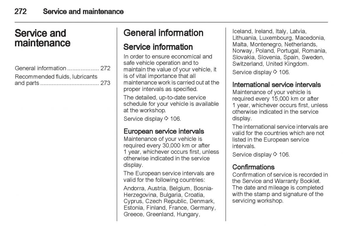 Manual Opel Astra J / page 274