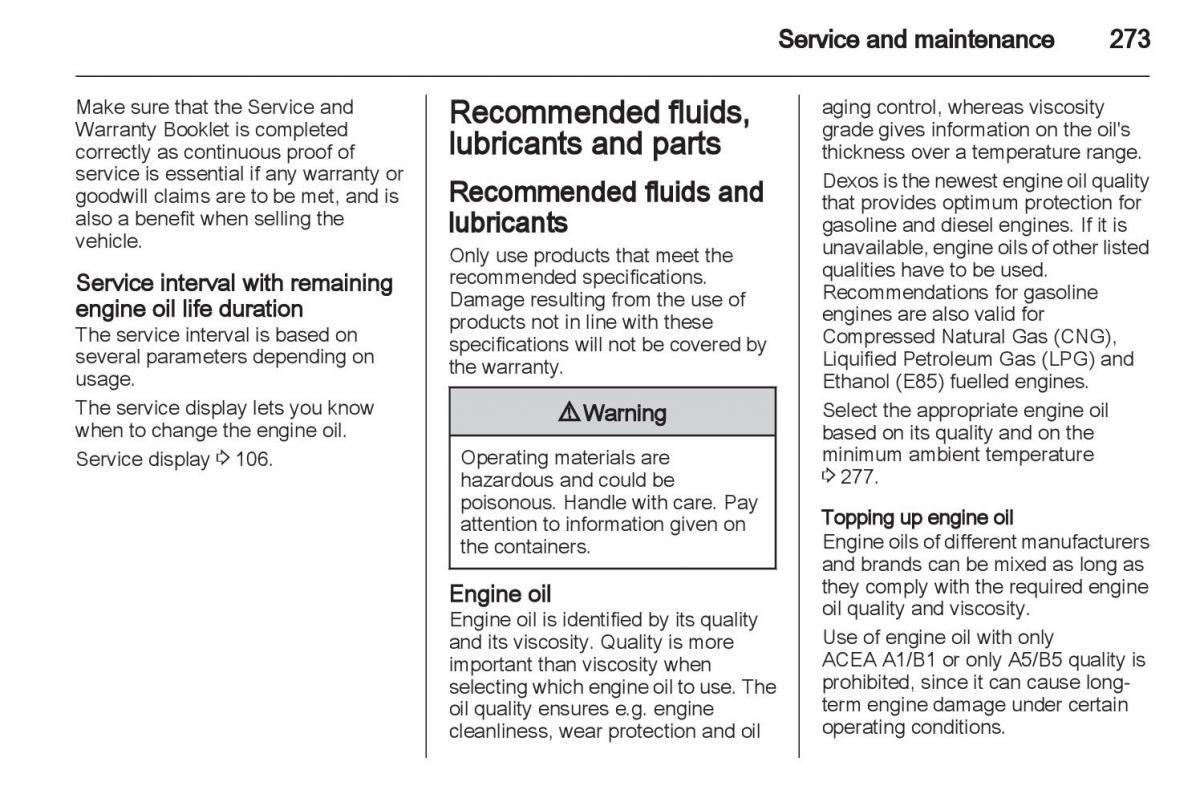 Manual Opel Astra J / page 275