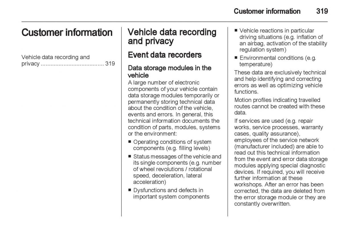 Manual Opel Astra J / page 321