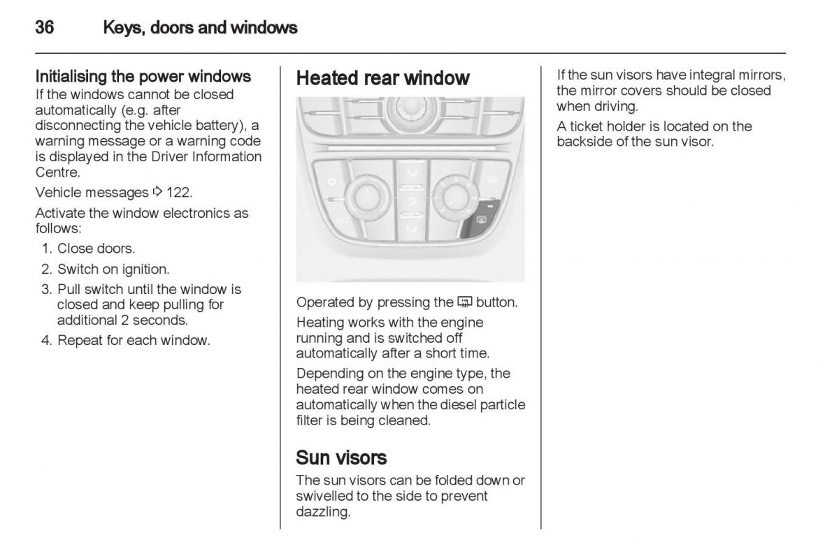 Manual Opel Astra J / page 38