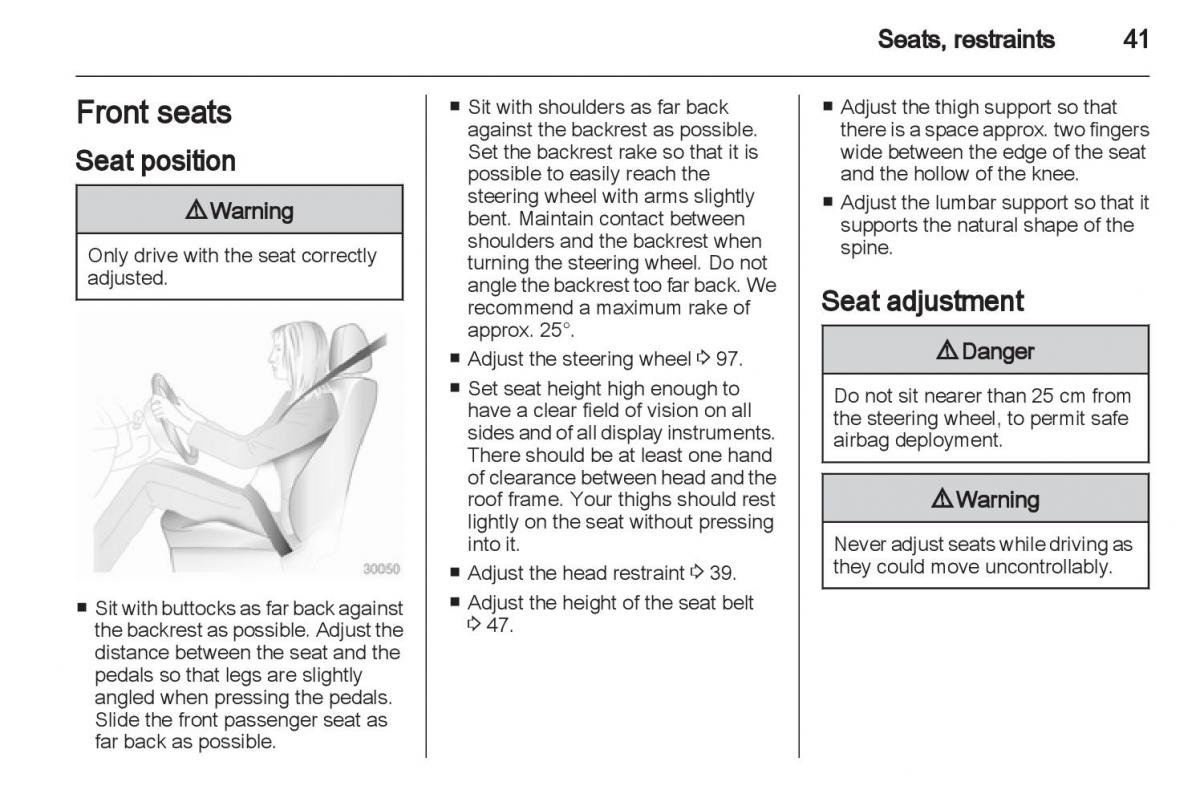 Manual Opel Astra J / page 43