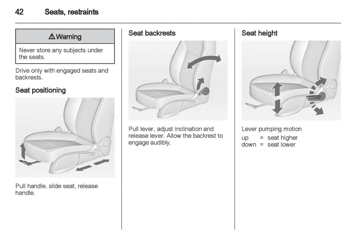 Manual Opel Astra J / page 44