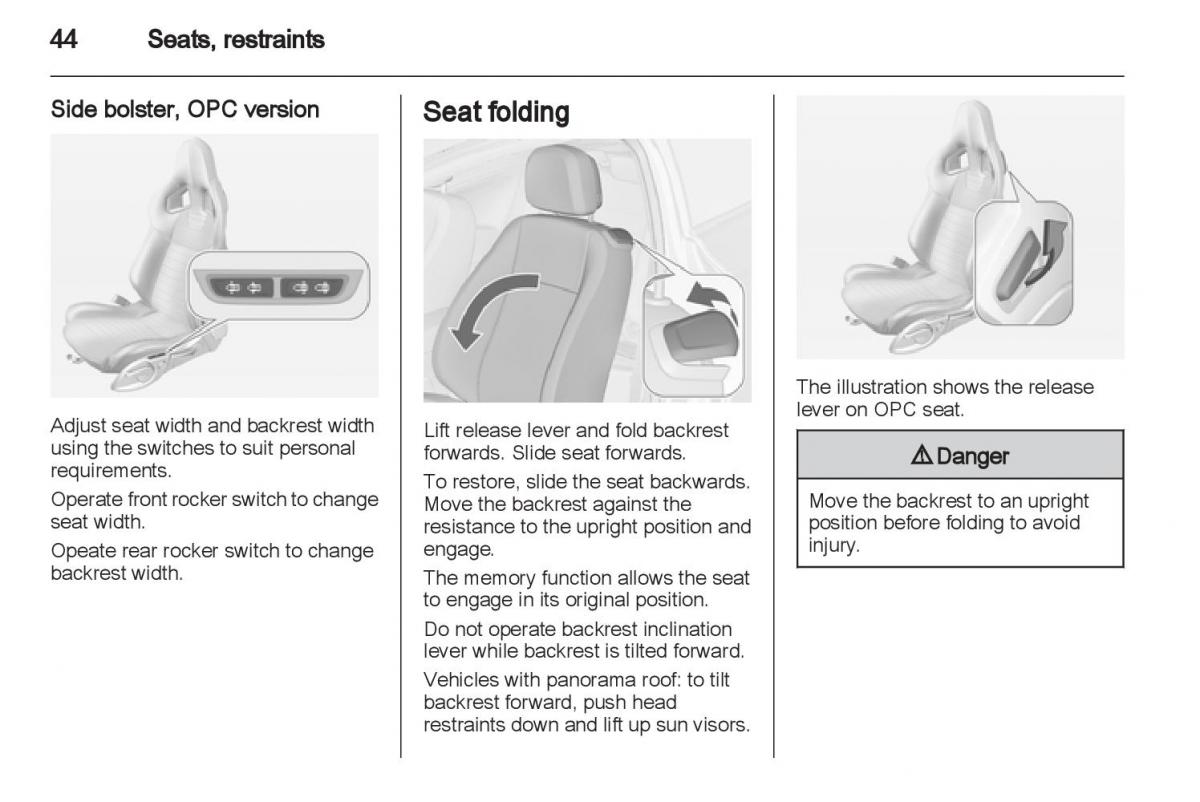 Manual Opel Astra J / page 46