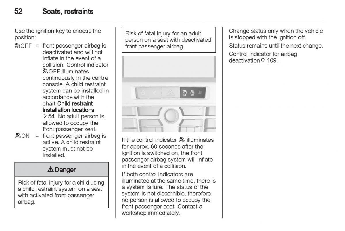 Manual Opel Astra J / page 54