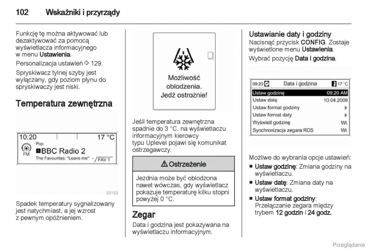 manual  Manual Opel Astra J instrukcja / page 103