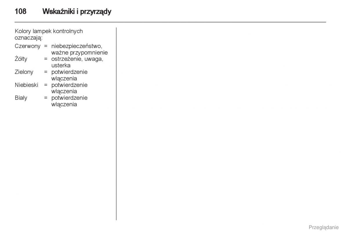 Manual Opel Astra J instrukcja obslugi / page 109