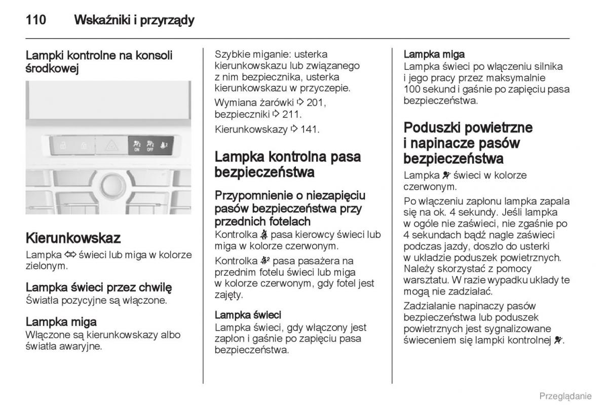 manual  Manual Opel Astra J instrukcja / page 111