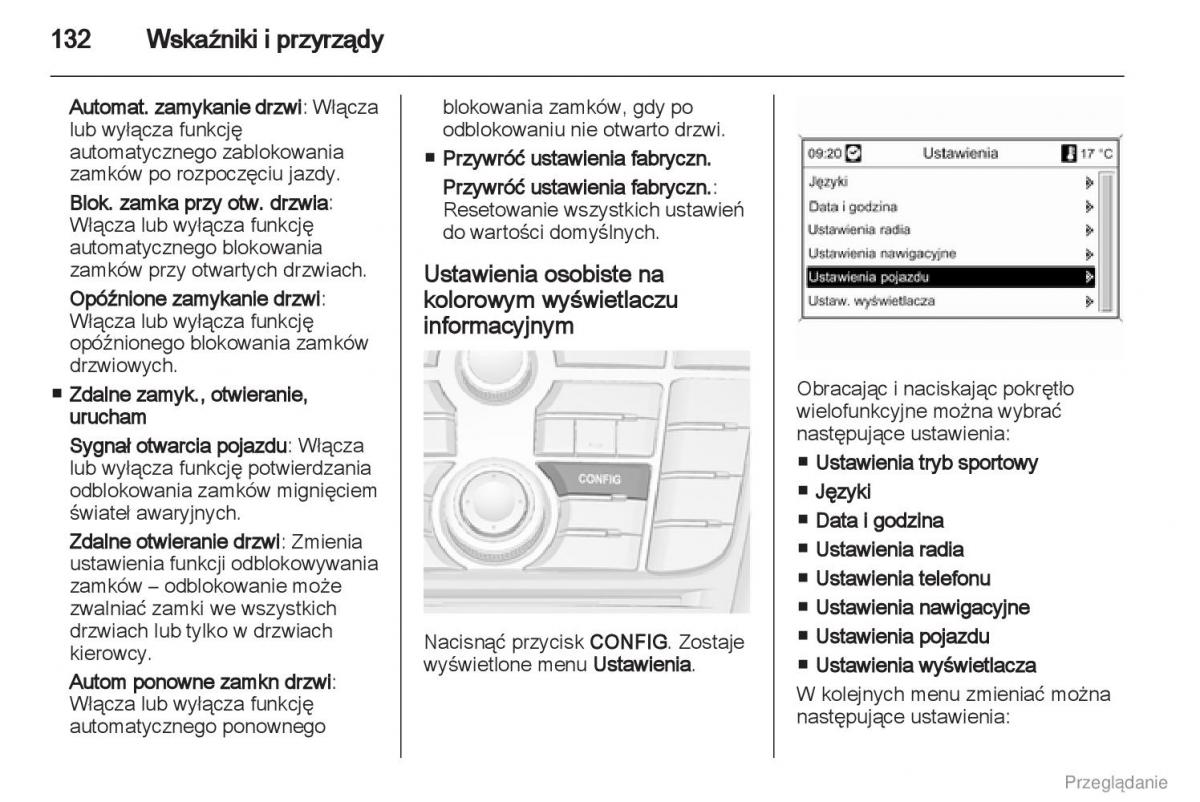 manual  Manual Opel Astra J instrukcja / page 133