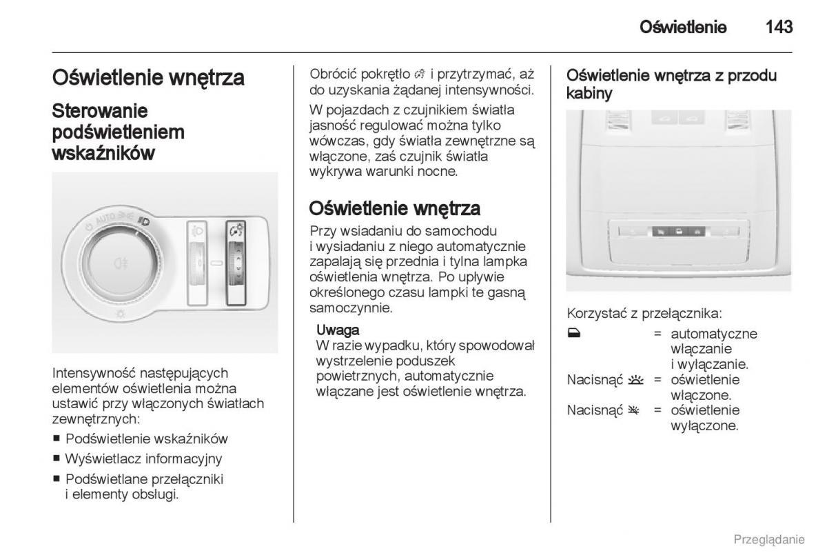 manual  Manual Opel Astra J instrukcja / page 144