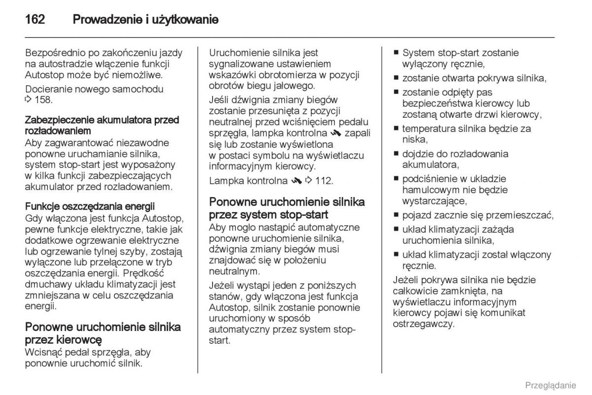 Manual Opel Astra J instrukcja obslugi / page 163