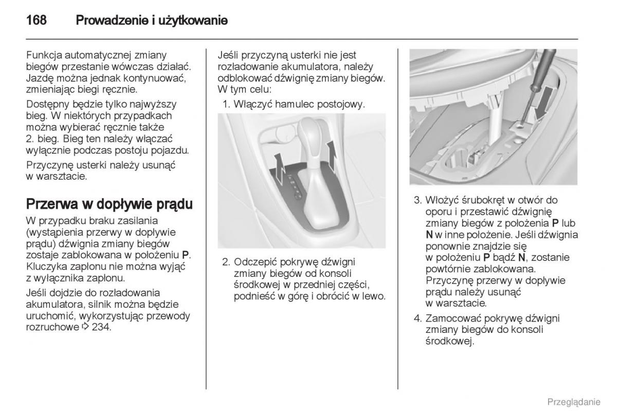 manual  Manual Opel Astra J instrukcja / page 169