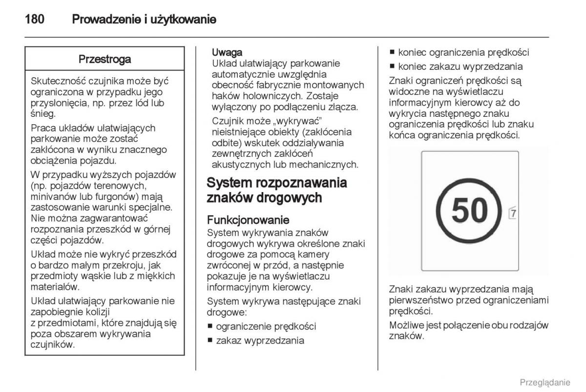 manual  Manual Opel Astra J instrukcja / page 181