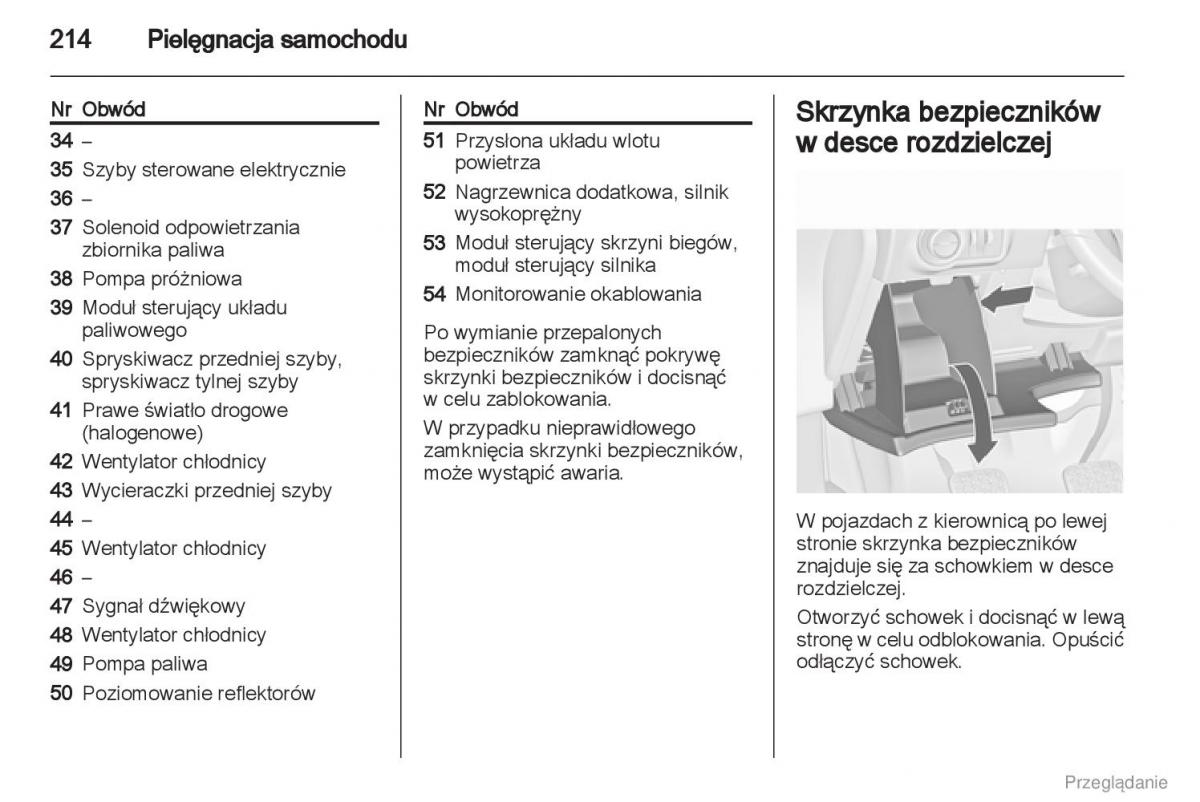 manual  Manual Opel Astra J instrukcja / page 215