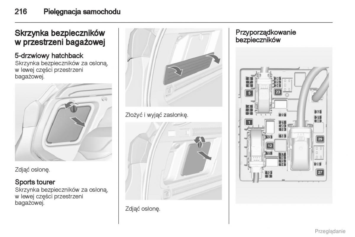 manual  Manual Opel Astra J instrukcja / page 217