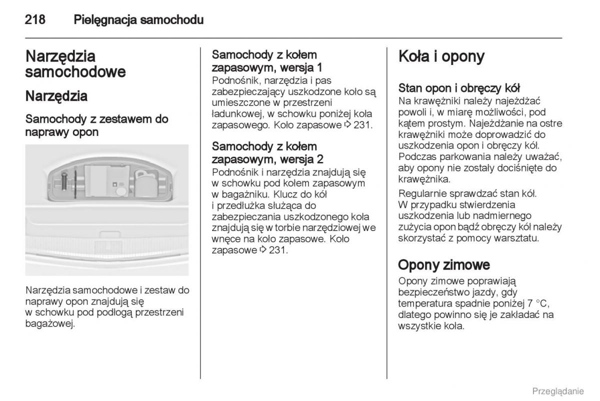 Manual Opel Astra J instrukcja obslugi / page 219