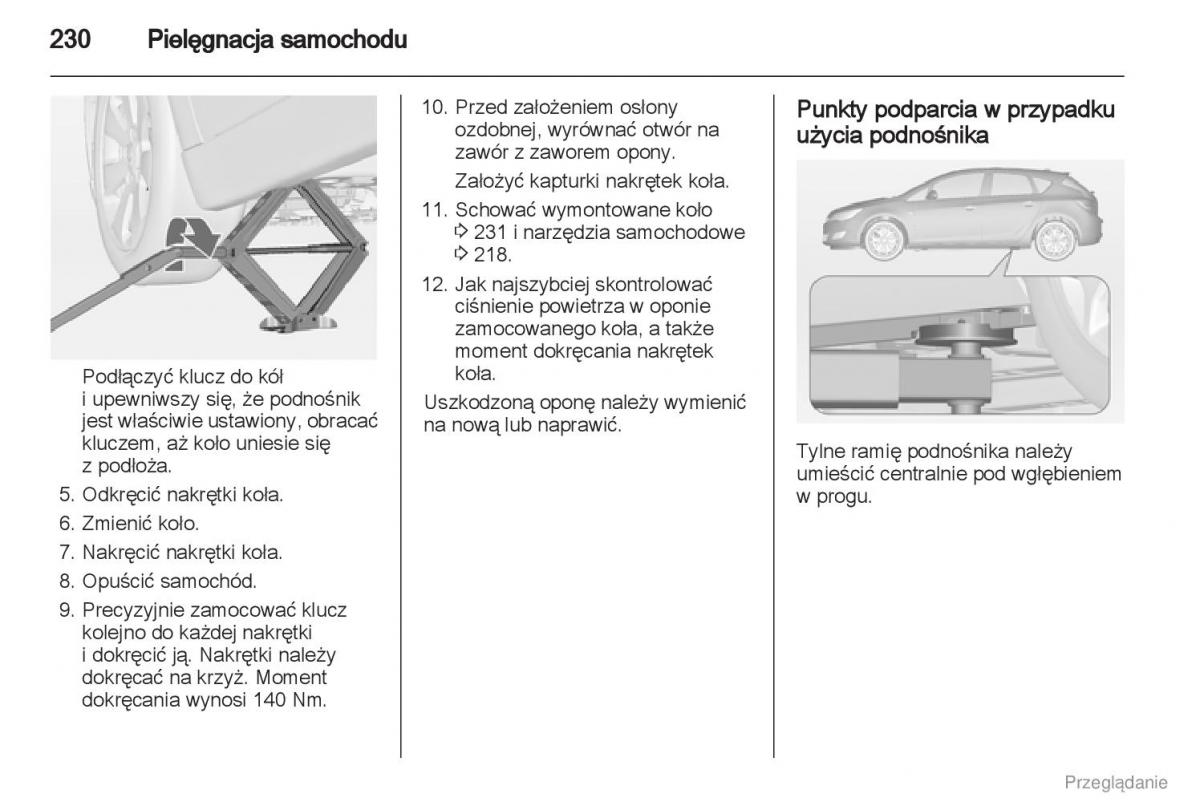 manual  Manual Opel Astra J instrukcja / page 231