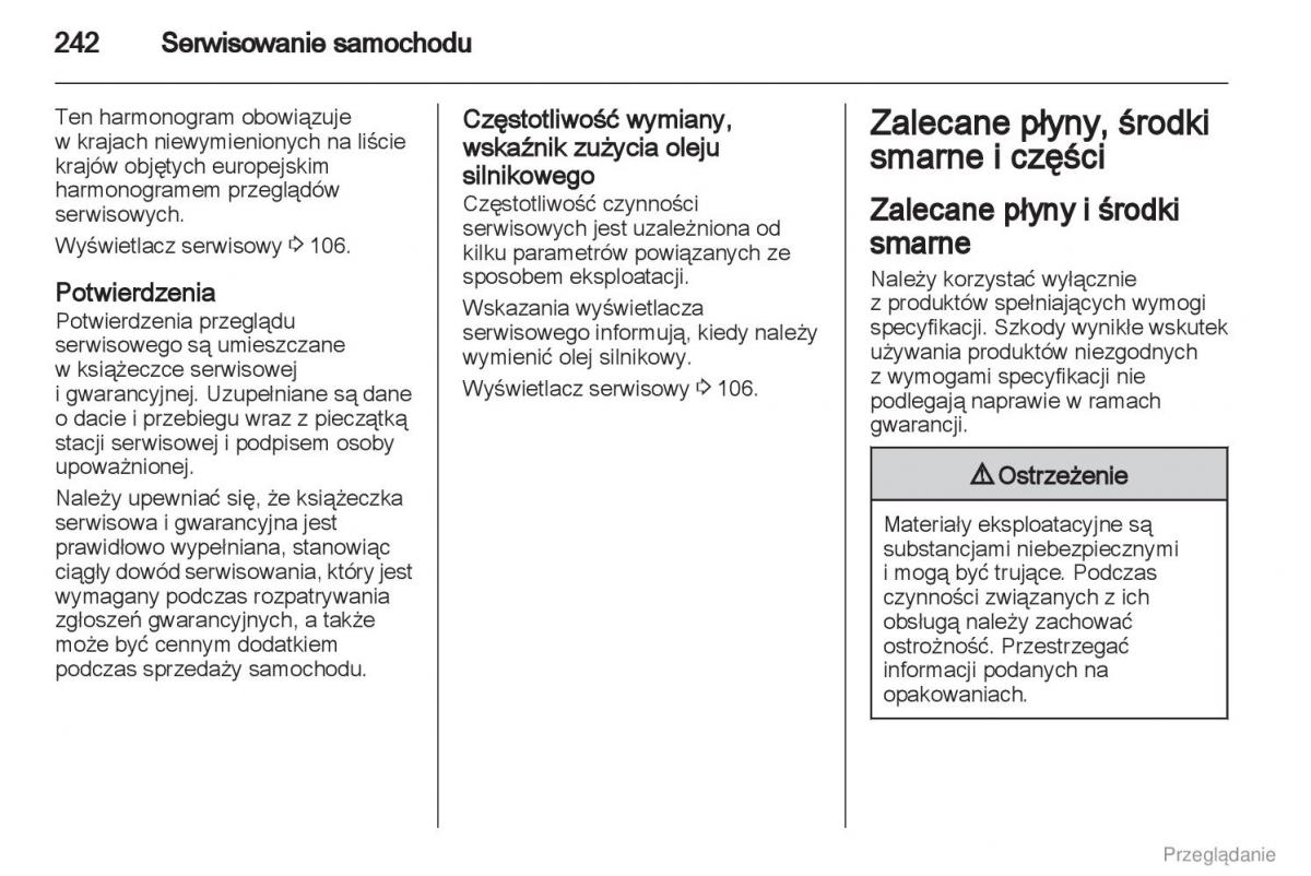manual  Manual Opel Astra J instrukcja / page 243