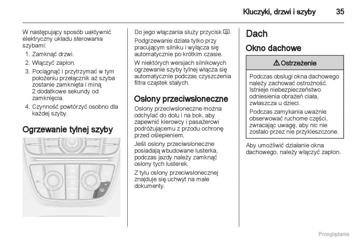 manual  Manual Opel Astra J instrukcja / page 36