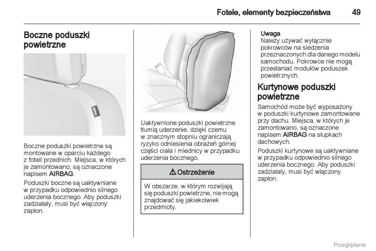 manual  Manual Opel Astra J instrukcja / page 50