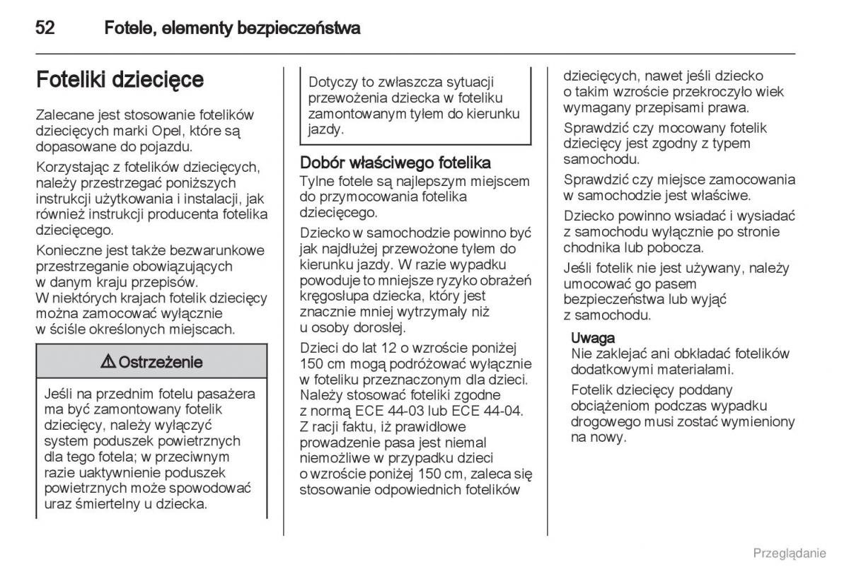 manual  Manual Opel Astra J instrukcja / page 53