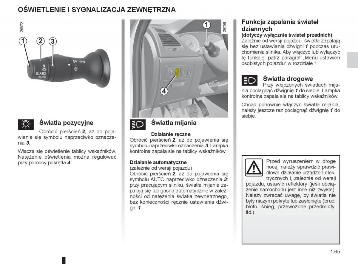 renault laguna 3 iii instrukcja obslugi / page 71