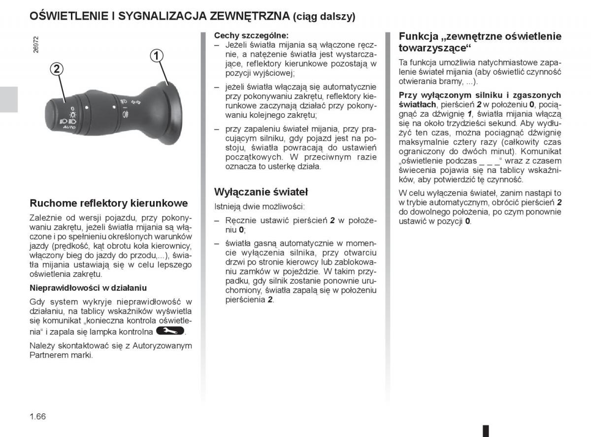 renault laguna 3 iii instrukcja obslugi / page 72