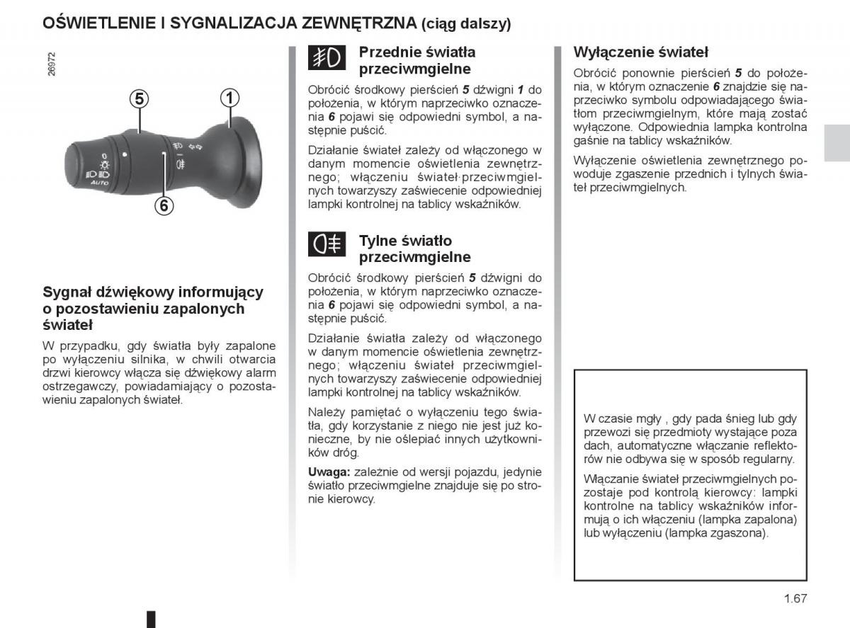 renault laguna 3 iii instrukcja obslugi / page 73