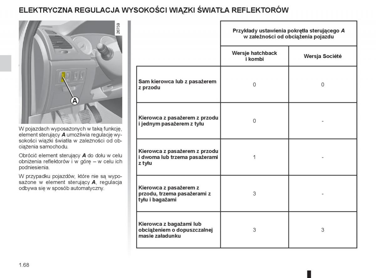 renault laguna 3 iii instrukcja obslugi / page 74