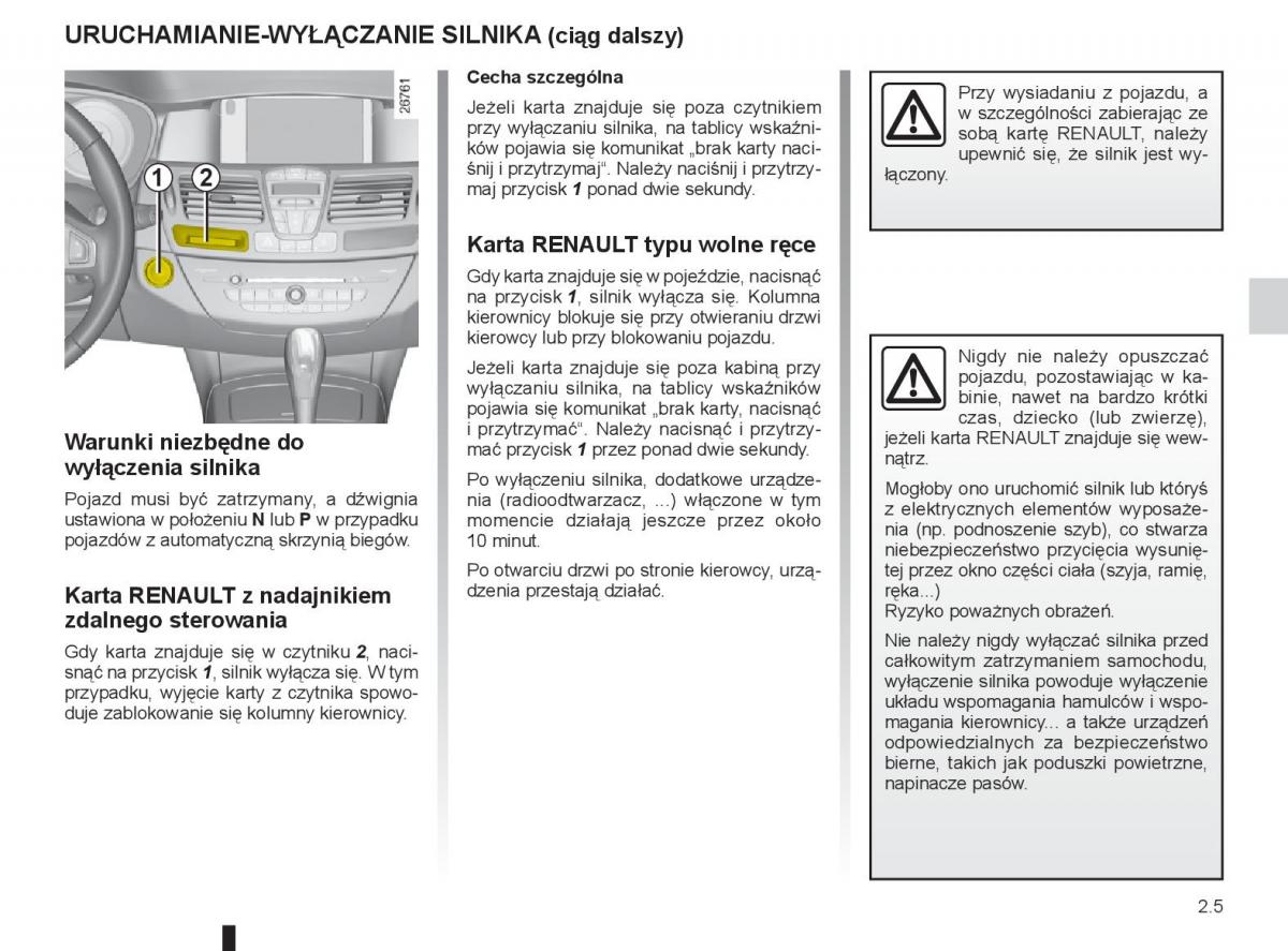 renault laguna 3 iii instrukcja obslugi / page 85