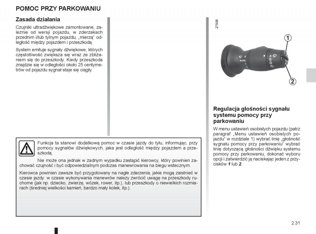 renault laguna 3 iii instrukcja obslugi / page 111