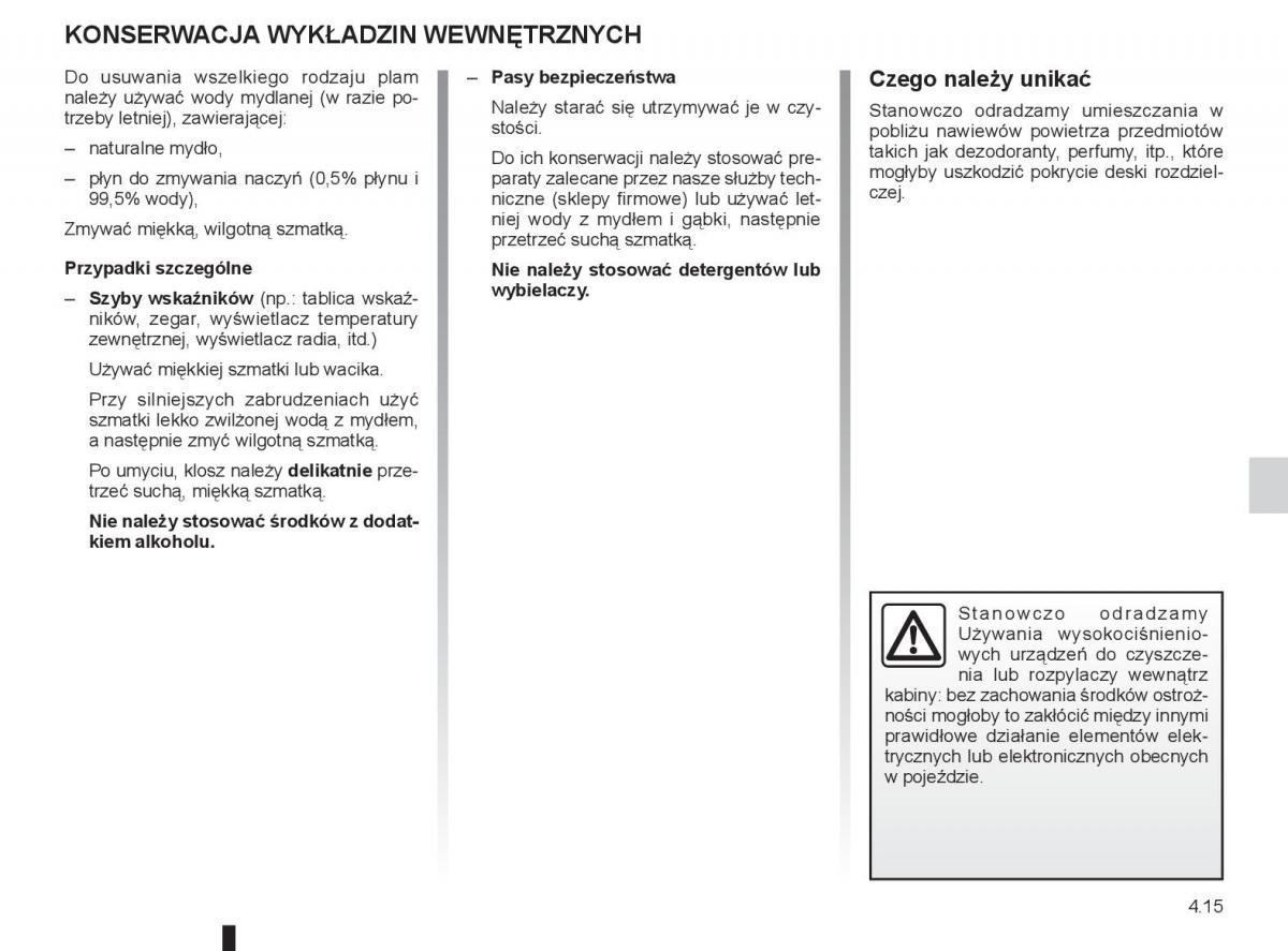 renault laguna 3 iii instrukcja obslugi / page 165