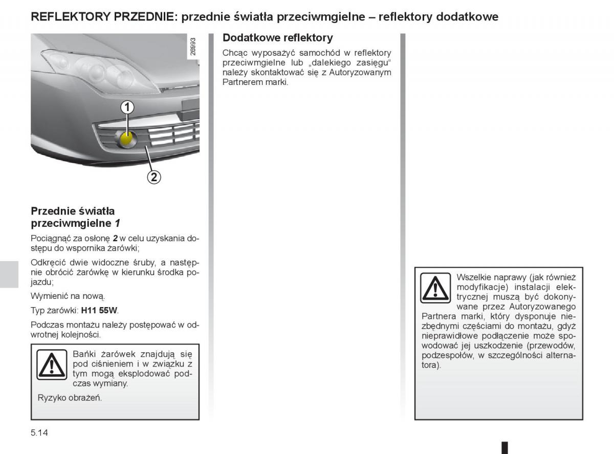 renault laguna 3 iii instrukcja obslugi / page 180