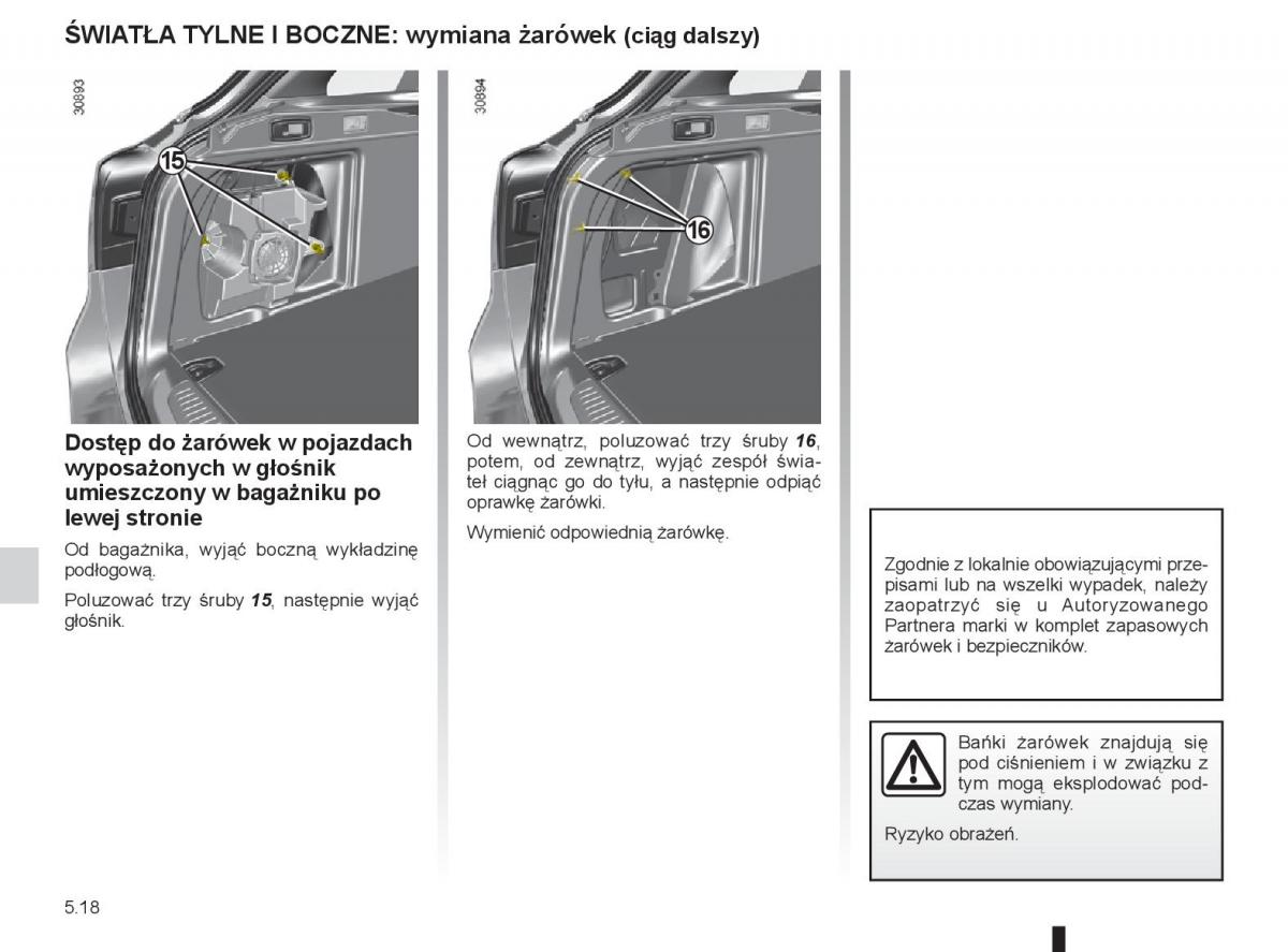 renault laguna 3 iii instrukcja obslugi / page 184