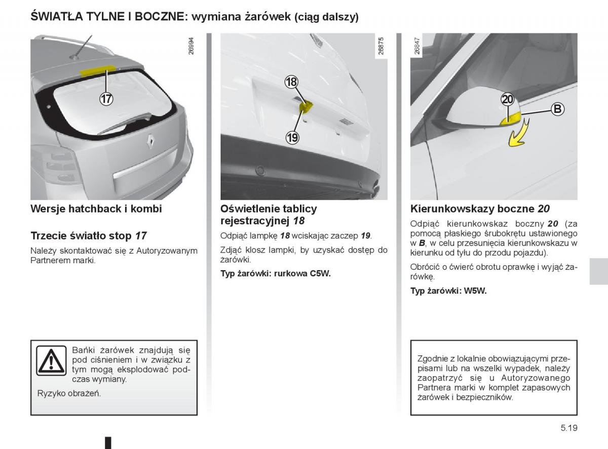 renault laguna 3 iii instrukcja obslugi / page 185