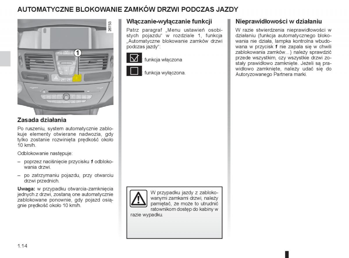 renault laguna 3 iii instrukcja obslugi / page 20