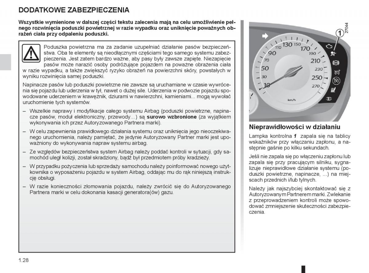 renault laguna 3 iii instrukcja obslugi / page 34