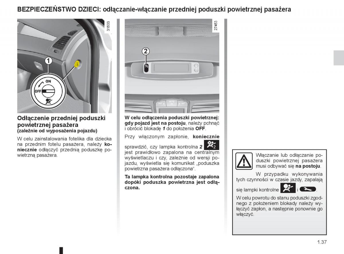 renault laguna 3 iii instrukcja obslugi / page 43