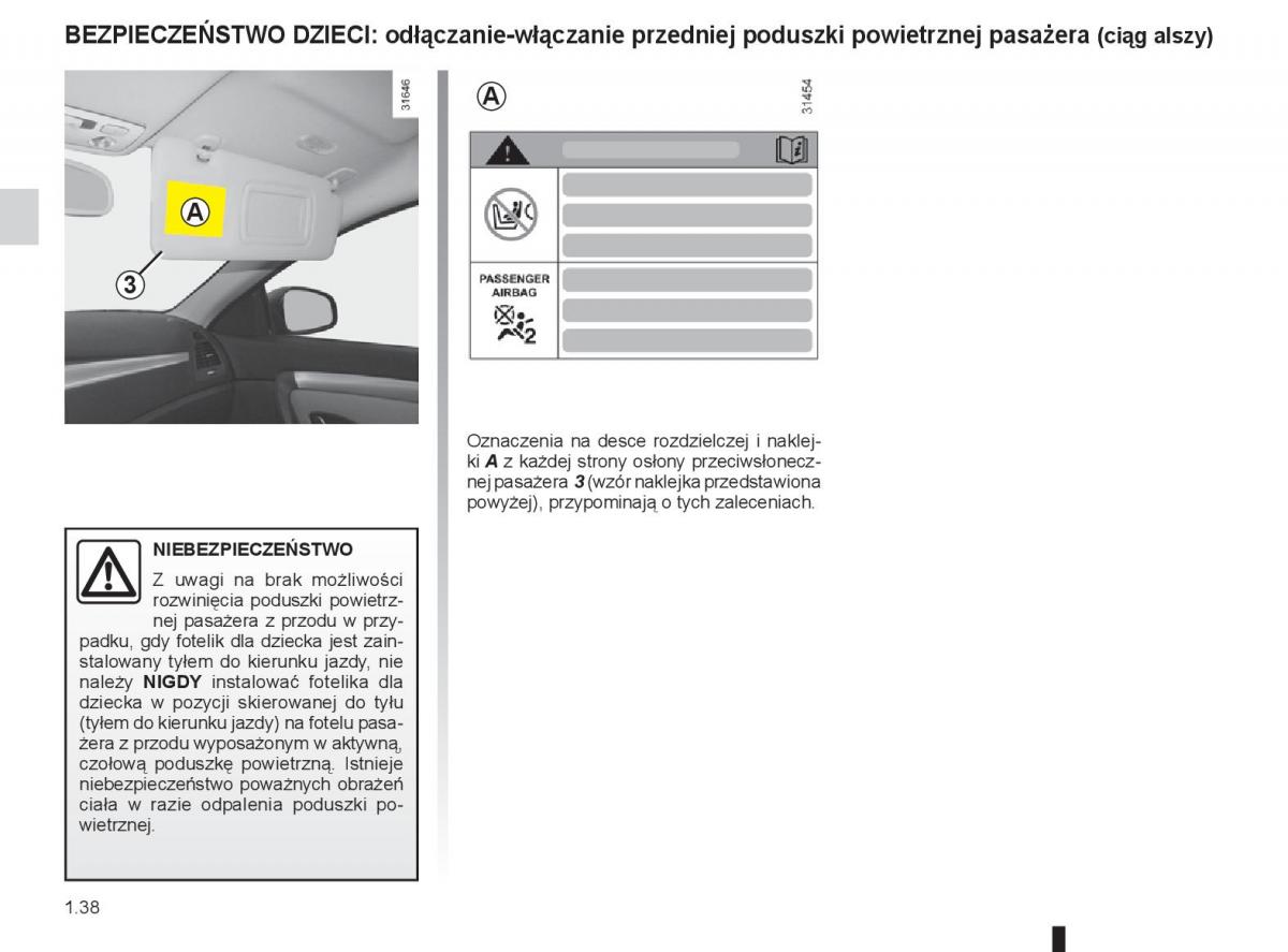 renault laguna 3 iii instrukcja obslugi / page 44